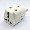 Bộ chia phích cắm 2 & 3 chân 2.500W - Chuyển đổi 2 trong 1 cho Đức, Pháp, Hàn, Nga, công suất lớn 5