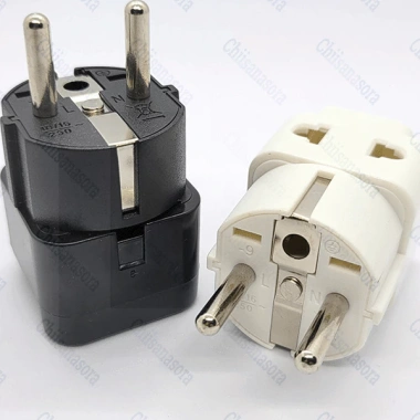 Bộ chia phích cắm 2 & 3 chân 2.500W - Chuyển đổi 2 trong 1 cho Đức, Pháp, Hàn, Nga, công suất lớn