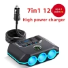 Bộ chia sạc nhanh 24V/12V ô tô - 3 ổ cắm, LED hiển thị, PD20W & QC18W, 4 USB, giá ưu đãi 223k
