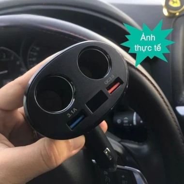 Bộ chia tẩu sạc ô tô 2 cổng tẩu, 2 USB cho xe hơi, xe tải 12V/24V - Giá 120.000₫ 3