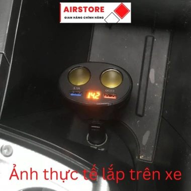 Bộ chia tẩu sạc ô tô 2 cổng tẩu, 2 USB cho xe hơi, xe tải 12V/24V - Giá 120.000₫ 6
