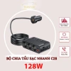 Bộ Chia Tẩu Sạc Ô To C28 Version 7 - 127W, Type-C 30W & QC3.0, Giá 319k