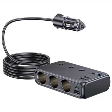 Bộ Chia Tẩu Sạc Ô To C29S V7 – Type‑C 30W, QC3.0, 127W, Giá Ưu Đãi 145k