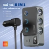 Bộ Chia Tẩu Sạc Ô Tô GC-06 8 Trong 1 Sạc Nhanh 120W Chip Bảo Vệ Thông Minh 2