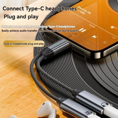Bộ chia USB-C KECTTIO 2 trong 1 sạc nhanh PD 100W, đầu nối âm thanh HiFi Type-C, tai nghe chuyên nghiệp, chỉ 128.590₫ 6