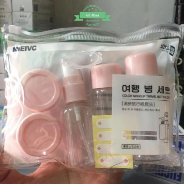 Bộ chiết mỹ phẩm 7 chi tiết mini Hàn Quốc Giá chỉ 23.000₫, tiện lợi cho da