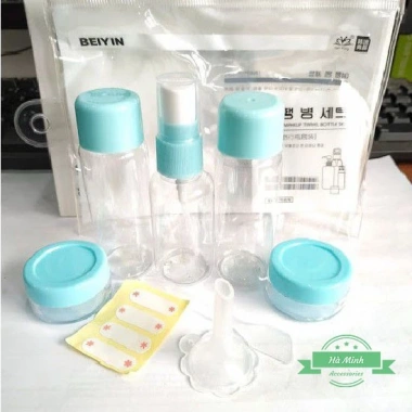 Bộ chiết mỹ phẩm 7 chi tiết mini Hàn Quốc Giá chỉ 23.000₫, tiện lợi cho da