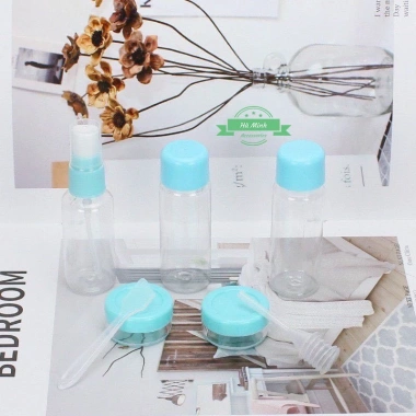 Bộ chiết mỹ phẩm 7 chi tiết mini Hàn Quốc Giá chỉ 23.000₫, tiện lợi cho da