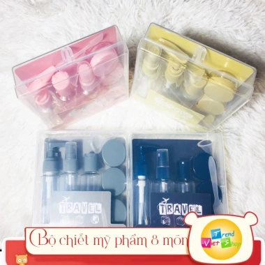Bộ chiết mỹ phẩm 8/9 món siêu xinh - Giá 59k (giảm từ 76,7k) - Dưỡng da, làm đẹp 3 Bộ chiết mỹ phẩm 8/9 món siêu xinh - Giá 59k (giảm từ 76,7k) - Dưỡng da, làm đẹp 3