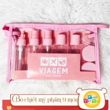 Bộ chiết mỹ phẩm 8/9 món siêu xinh - Giá 59k (giảm từ 76,7k) - Dưỡng da, làm đẹp