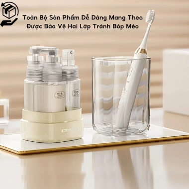 Bộ Chiết Mỹ Phẩm Dầu Gội 4in1 35ml Mini Tái Sử Dụng Tiện Lợi Khi Du Lịch