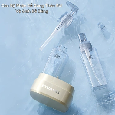 Bộ Chiết Mỹ Phẩm Dầu Gội 4in1 35ml Mini Tái Sử Dụng Tiện Lợi Khi Du Lịch