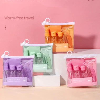 Bộ Chiết Mỹ Phẩm Dầu Gội Xịt Chai Rỗng - Kèm Gương và Lược Tiện Lợi 35.400đ