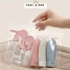 Bộ chiết mỹ phẩm du lịch 11 món - Set lọ chiết dầu gội sữa tắm sữa rửa mặt túi Zip tiện lợi