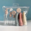 Bộ chiết mỹ phẩm du lịch 11 món - Set lọ chiết dầu gội sữa tắm sữa rửa mặt túi Zip tiện lợi 2