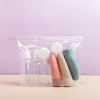 Bộ chiết mỹ phẩm du lịch 11 món - Set lọ chiết dầu gội sữa tắm sữa rửa mặt túi Zip tiện lợi 5