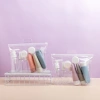 Bộ chiết mỹ phẩm du lịch 11 món - Set lọ chiết dầu gội sữa tắm sữa rửa mặt túi Zip tiện lợi 6