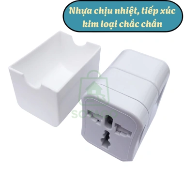 Bộ chuyển đổi 3 chấu thành 2 chấu - Ổ cắm chuẩn Mỹ Nhật Châu Âu Úc, giá 99.000₫