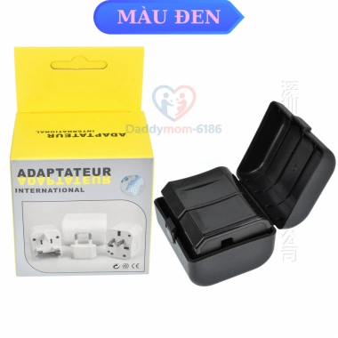 Bộ chuyển đổi 3 chấu thành 2 chấu - Ổ cắm du lịch cho Mỹ, Nhật, EU, Úc, giảm còn 109k