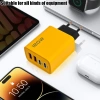 Bộ chuyển đổi 4 cổng USB-C US/EU/UK, sạc nhanh PD 120W QC3.0 kèm cáp - Phích tường 4 trong 1 5