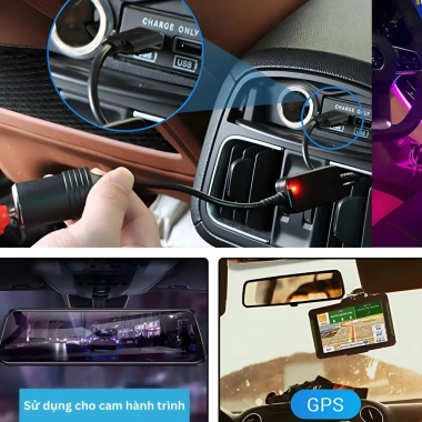 Bộ chuyển đổi 5V‑12V USB cho camera hành trình, GPS, máy lọc khí - giá 39k