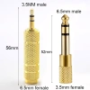 Bộ chuyển đổi âm thanh nam 3,5‑6,5 mm sang nữ 3,5 mm - Tương thích loa Aux, AVN, giá ưu đãi 34.213₫ 6