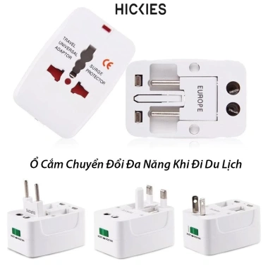 Bộ chuyển đổi đa năng du lịch HICKIES US/EU/UK/AU - Giá chỉ 47.000 VND