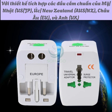 Bộ Chuyển Đổi Điện Du Lịch 4 trong 1 Đa Chuẩn Toàn Cầu - Giá 149k Bảo Vận Nhanh 4 Bộ Chuyển Đổi Điện Du Lịch 4 trong 1 Đa Chuẩn Toàn Cầu - Giá 149k Bảo Vận Nhanh 4