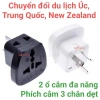 Bộ chuyển đổi du lịch Úc Trung Quốc 3 chân 2 ổ cắm AU CN NZ – 79.200₫