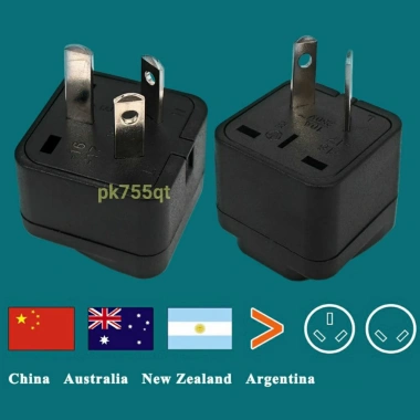 Bộ chuyển đổi du lịch Úc/Trung Quốc/NZ - US/EU/UK/Thụy Sĩ/Ý sang AU 3 chân, 43.000₫