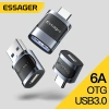 Bộ chuyển đổi Essager USB 3.0 sang Type C – USB A sang C cho MacBook, Laptop, Đầu đọc thẻ, Flash, Giá 33.000₫