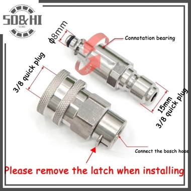 Bộ chuyển đổi máy giặt áp suất cao Karcher - Phích cắm nhanh 3/8, đầu nối nhanh, chống gió nước - Giá chỉ 147.400₫ 10