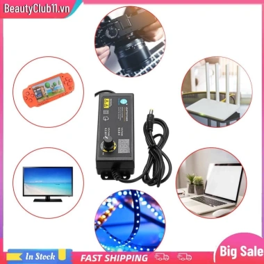 Bộ chuyển đổi nguồn 3-36V 60W điều chỉnh điện áp, màn hình hiển thị, phích cắm US - Giá chỉ 225.500₫ 2
