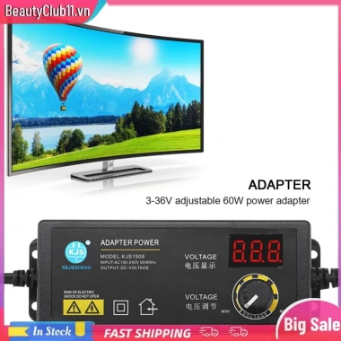 Bộ chuyển đổi nguồn 3-36V 60W điều chỉnh điện áp, màn hình hiển thị, phích cắm US - Giá chỉ 225.500₫ 8