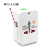 Bộ chuyển đổi nguồn du lịch đa năng Ổ cắm tường AU US UK EU + USB, giao hàng nhanh 10