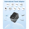 Bộ chuyển đổi nguồn du lịch LENCENT 5.6A - 3 USB-C, 2 USB-A, cổng sạc tường cho US-EU-UK-Ireland-Úc - 549.999 VND 3
