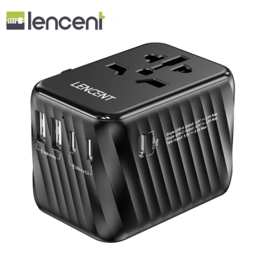 Bộ chuyển đổi nguồn du lịch LENCENT 5.6A - 3 USB-C, 2 USB-A, cổng sạc tường cho US-EU-UK-Ireland-Úc - 549.999 VND 8 Bộ chuyển đổi nguồn du lịch LENCENT 5.6A - 3 USB-C, 2 USB-A, cổng sạc tường cho US-EU-UK-Ireland-Úc - 549.999 VND 8