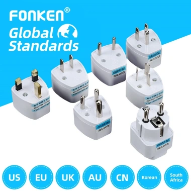 Bộ chuyển đổi nguồn FONKEN đa năng EU/US/UK/AU/GER/Nam Phi - Giá 34.538 VND