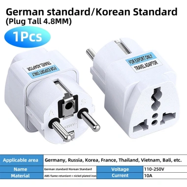 Bộ chuyển đổi nguồn FONKEN đa năng EU/US/UK/AU/GER/Nam Phi - Giá 34.538 VND