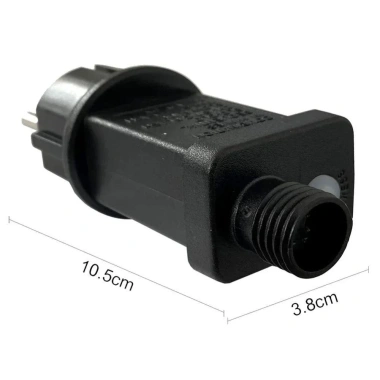 Bộ chuyển đổi nguồn LED EU 31V 6W IP44 - Máy biến áp đen ABS, chiếu sáng Giáng sinh, đèn cổ tích 2