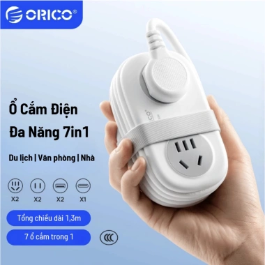 Bộ chuyển đổi ổ cắm đa năng du lịch Kademin HA583 - 3 ổ cắm cao công suất, USB sạc nhanh, bỏ túi tiện lợi, giảm giá 22% chỉ 279k