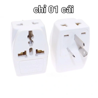 Bộ chuyển đổi ổ cắm du lịch Úc, Trung Quốc, New Zealand 3 ổ cắm đồng - Giá 58.000₫ 8