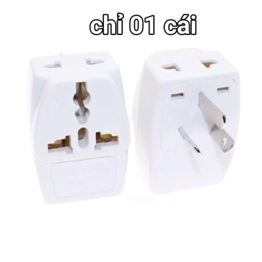 Bộ chuyển đổi ổ cắm du lịch Úc, Trung Quốc, New Zealand 3 ổ cắm đồng - Giá 58.000₫ 10