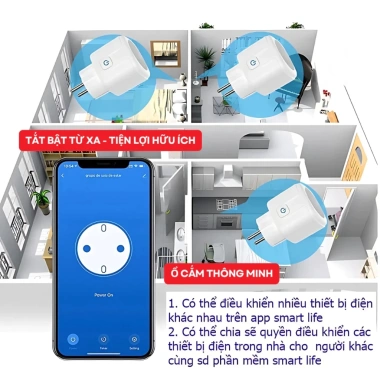Bộ chuyển đổi ổ cắm thông minh không dây Wifi EU 16A AC100-240V, điều khiển Alexa, Google Home, Tuya – Giá chỉ 109.999₫ 7
