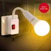 Bộ chuyển đổi ổ cắm vít E27 - Giá đỡ đèn tường ABS cắm trực tiếp, tiết kiệm năng lượng, giảm 23%