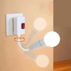 Bộ chuyển đổi ổ cắm vít E27 - Giá đỡ đèn tường ABS cắm trực tiếp, tiết kiệm năng lượng, giảm 23% 4