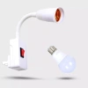 Bộ chuyển đổi ổ cắm vít E27 - Giá đỡ đèn tường ABS cắm trực tiếp, tiết kiệm năng lượng, giảm 23% 5