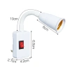 Bộ chuyển đổi ổ cắm vít E27 - Giá đỡ đèn tường ABS cắm trực tiếp, tiết kiệm năng lượng, giảm 23% 9
