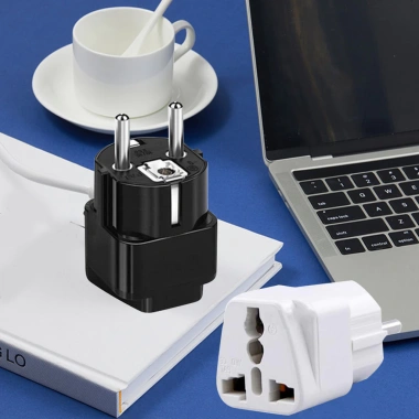 Bộ chuyển đổi PC FR/GER/EU Plug - Đầu ra ổn định tuổi thọ cao du lịch, giá 64.900₫ 2