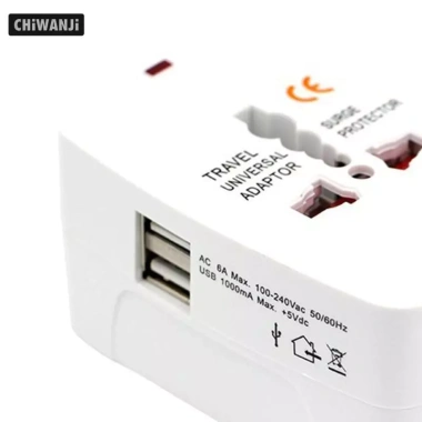 Bộ chuyển đổi phích cắm du lịch Châu Âu đa năng nhẹ, chắc chắn, phù hợp Pháp Tây Ban Nha Ý Đức - giá 81.400 VND